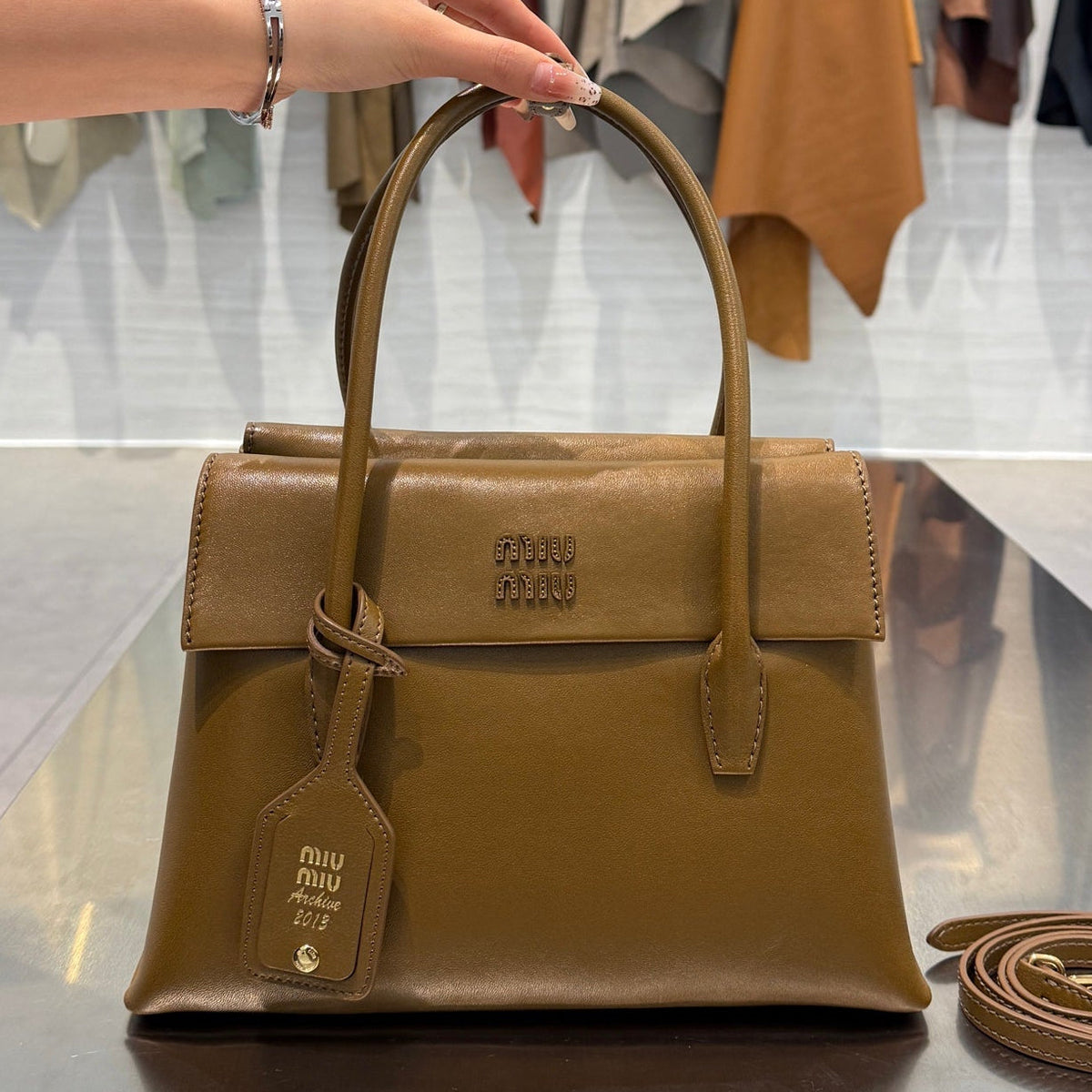 MiuMiu 2026 Solitaire Bag 29cm Leather