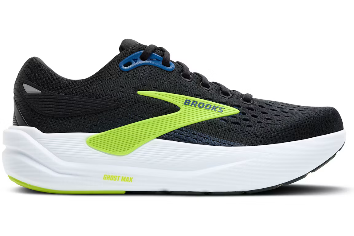 Brooks Ghost Max 3 Black Navy Acid Lime