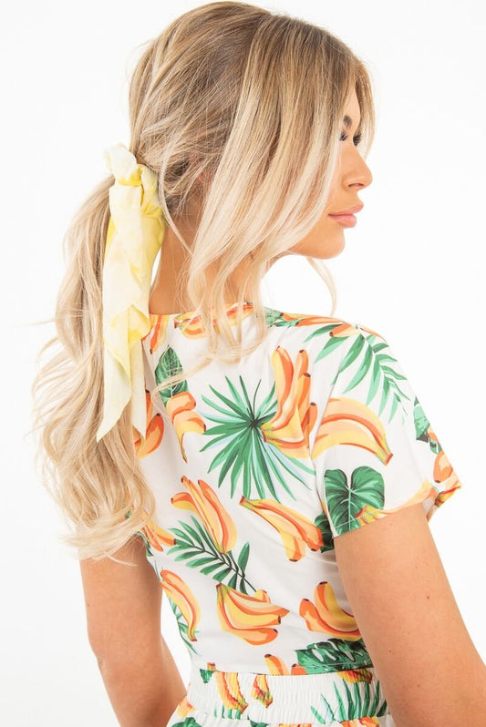 Yellow Tie Dye Scrunchy - River