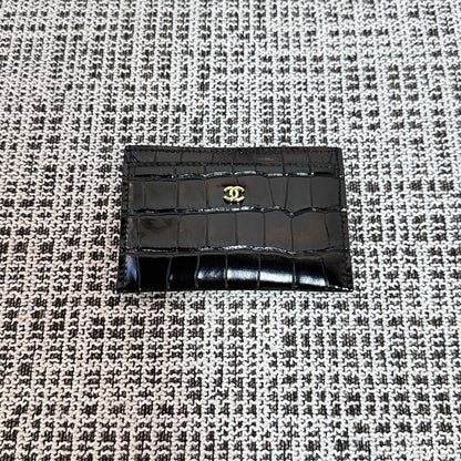 Chanel 2026 Wallet Multicolors Crocodile Embossed Leather